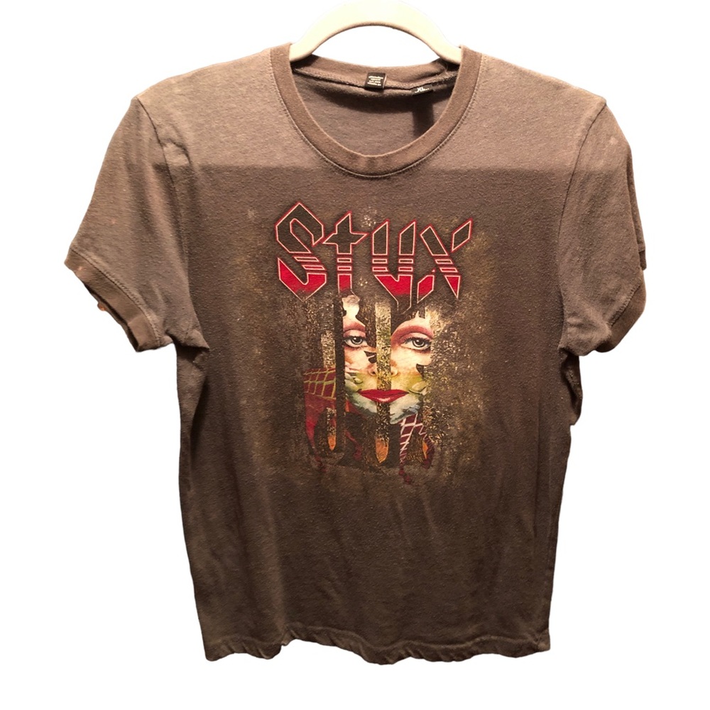 Styx Band T-Shirt The Grand Illusion North American Tour 1977 Girls Size XL